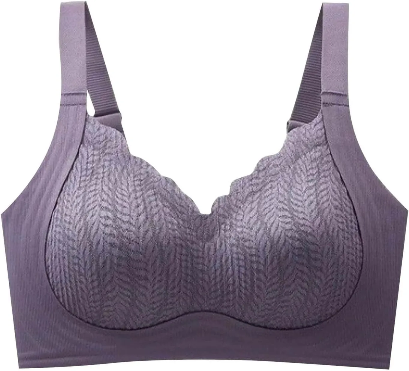 Lace Pull Up Bras for Women No Underwire Wireless Seamless Bralettes Comfort Supportive Full Coverage Everyday Bra