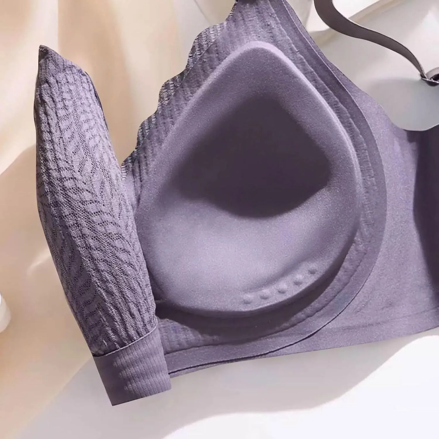 Lace Pull Up Bras for Women No Underwire Wireless Seamless Bralettes Comfort Supportive Full Coverage Everyday Bra