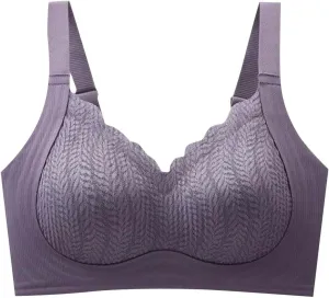 Lace Pull Up Bras for Women No Underwire Wireless Seamless Bralettes Comfort Supportive Full Coverage Everyday Bra