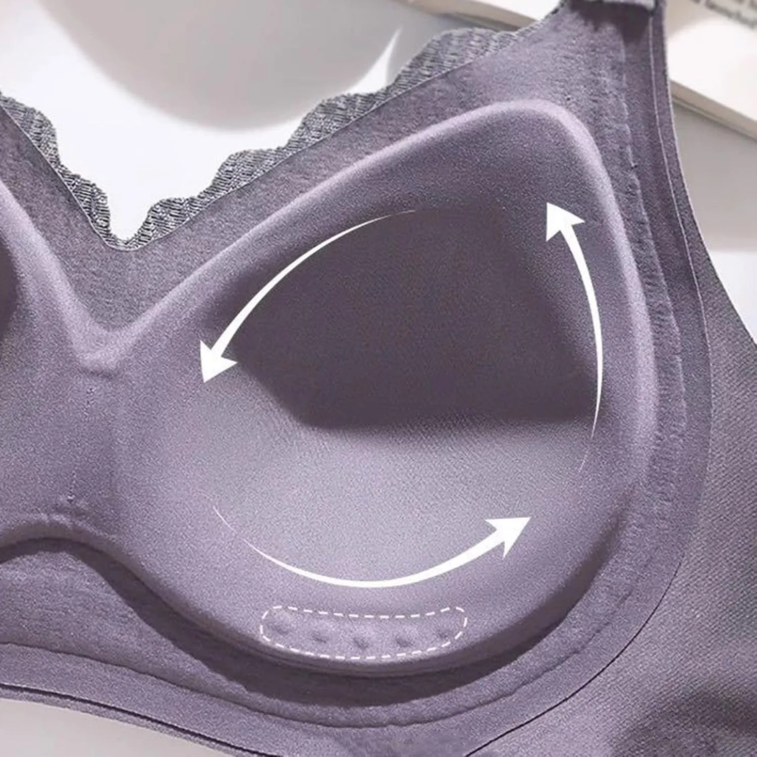 Lace Pull Up Bras for Women No Underwire Wireless Seamless Bralettes Comfort Supportive Full Coverage Everyday Bra