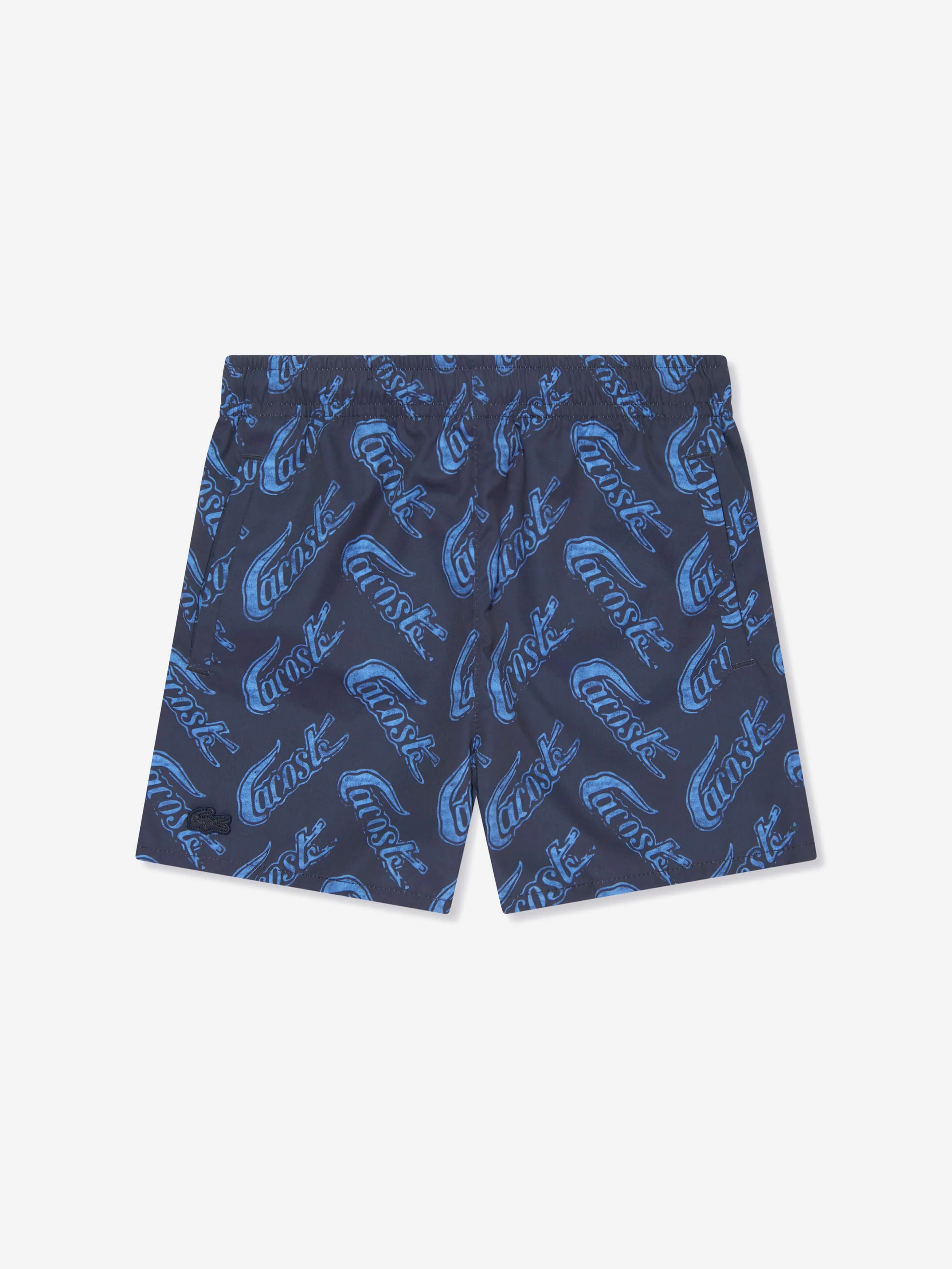 Lacoste Boys Logo Swim Shorts in Navy