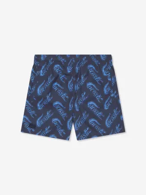 Lacoste Boys Logo Swim Shorts in Navy