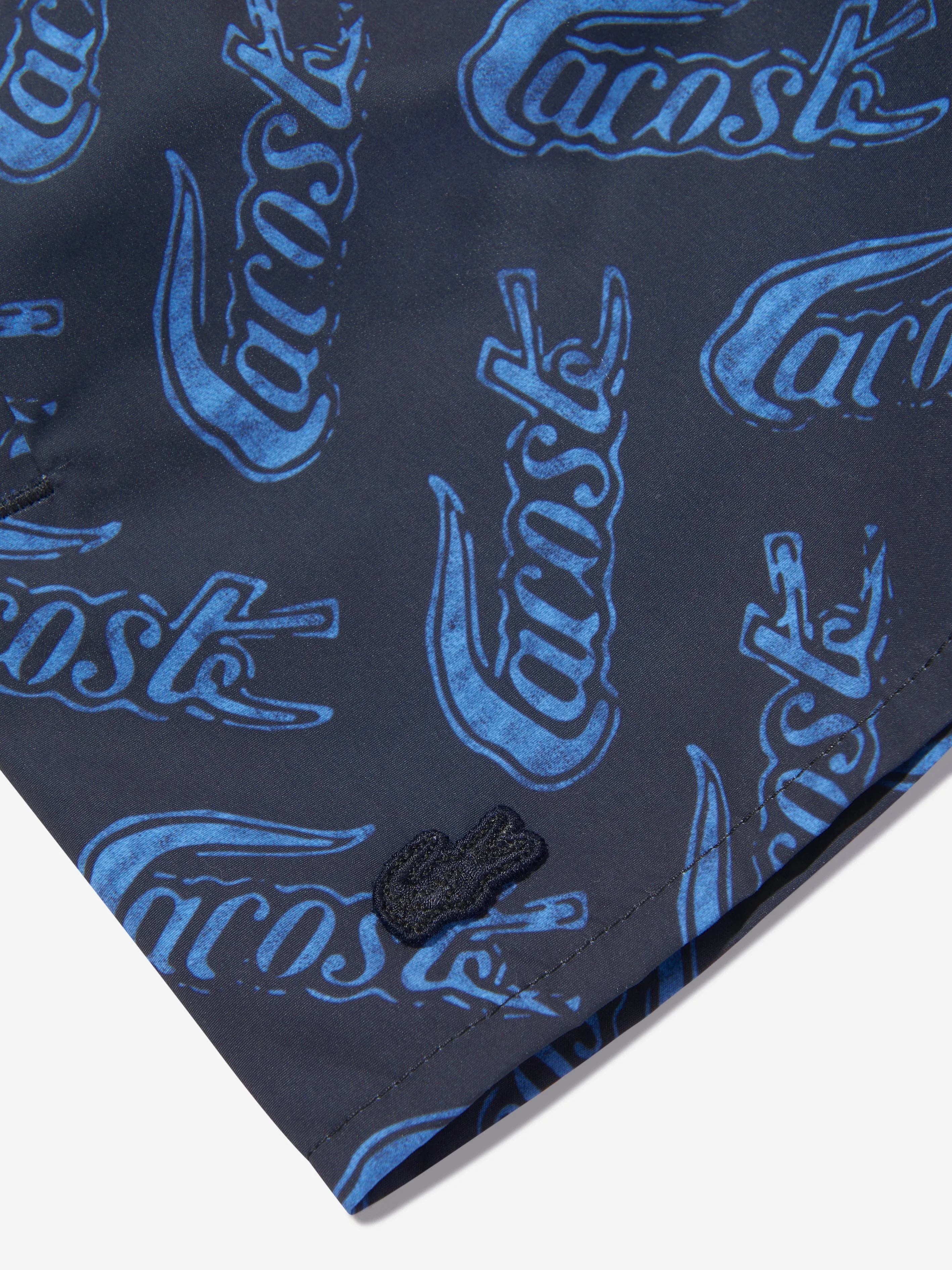 Lacoste Boys Logo Swim Shorts in Navy