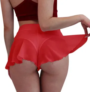 Ladies Sexy Pants Skirt Home Wear Women's High Waist Workout Gym Shorts Sexy Club Hot Pants Yoga Booty Shorts Dance