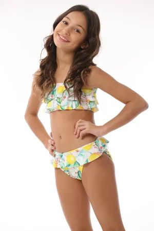 LEMON TREE DOUBLE RUFFLE BIKINI