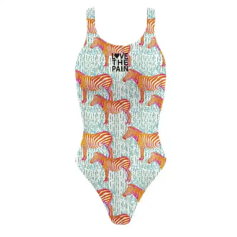 Leopard Print Backless Swimsuit