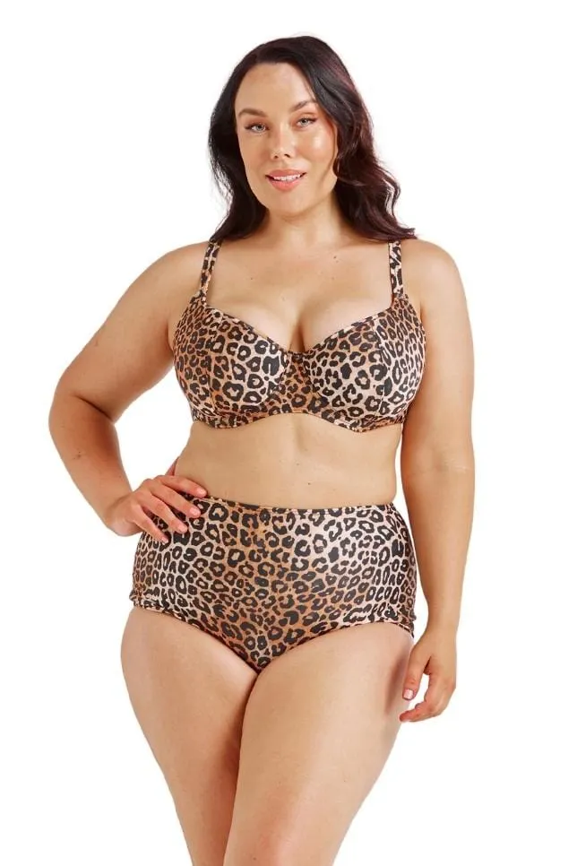 Leopard Underwire Bikini Top | Sustainable Swimwear