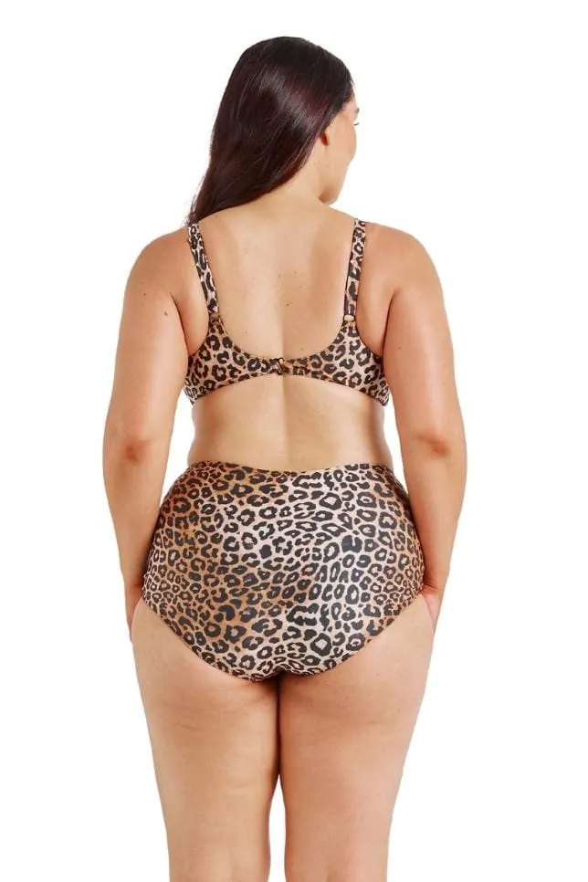 Leopard Underwire Bikini Top | Sustainable Swimwear
