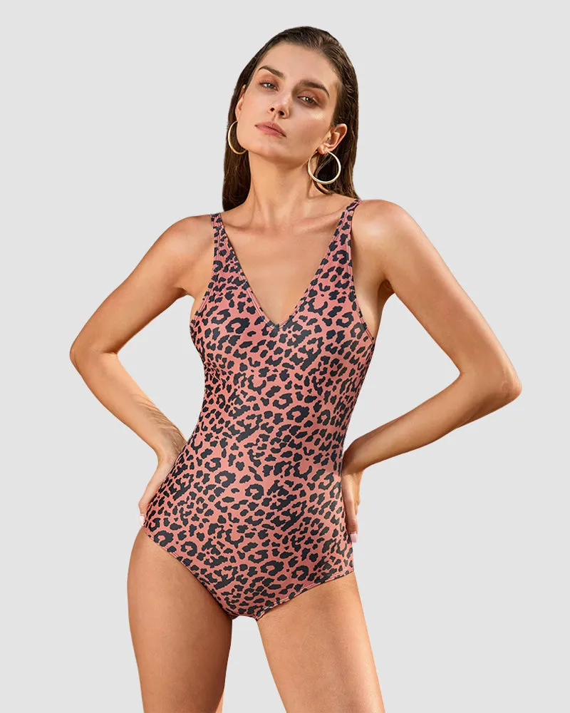 LilyLove® Curve-Enhancing Plunge-Neck Tummy Control Swimsuit
