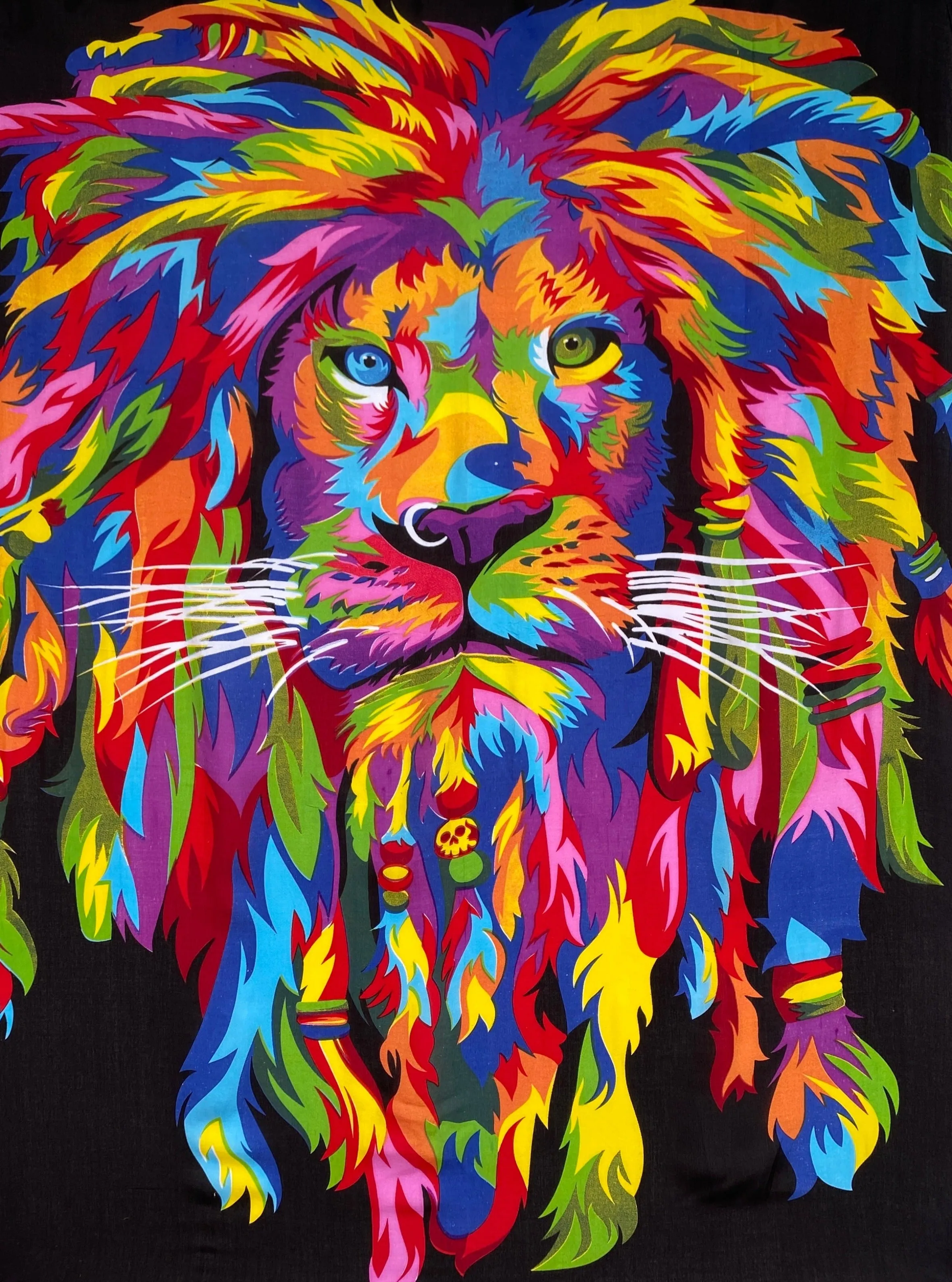 Lion Sarongs (5 pack assorted colours - $6.50 each)