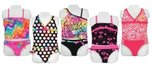 little girl's high fashion tankinis - sizes 4-6x Case of 36