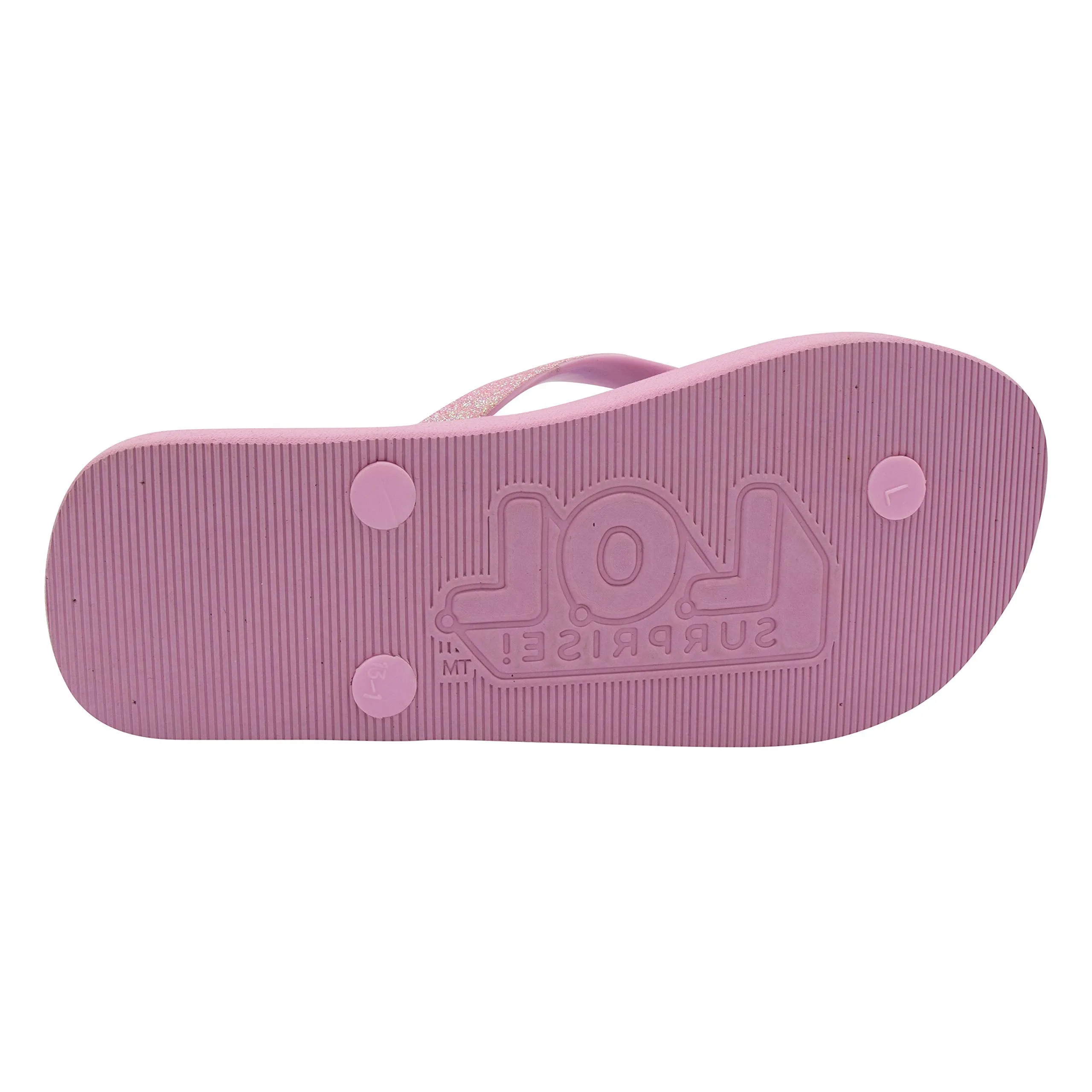 L.O.L. Surprise! Girls Flip Flops with Glitter Upper