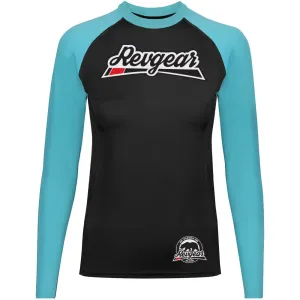 Long Sleeve Women's MMA Rashguard - Black/Blue
