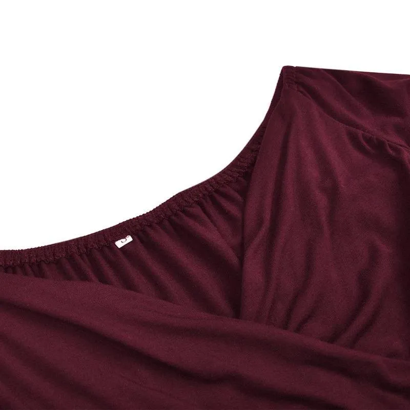 Long-sleeved Backless V-Neck Corp Top