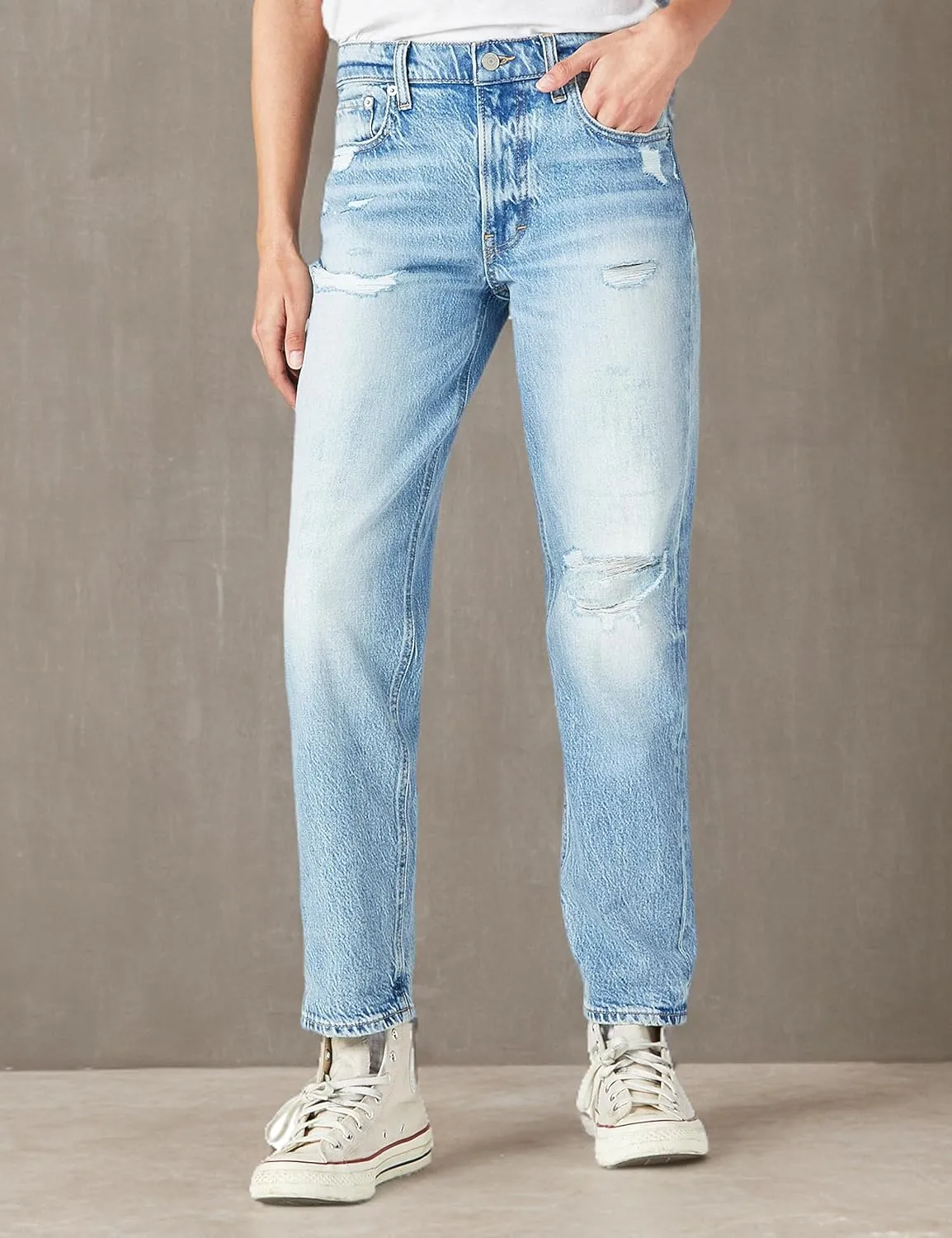 Lucky Brand Women's Mid Rise Boyfriend Jean
