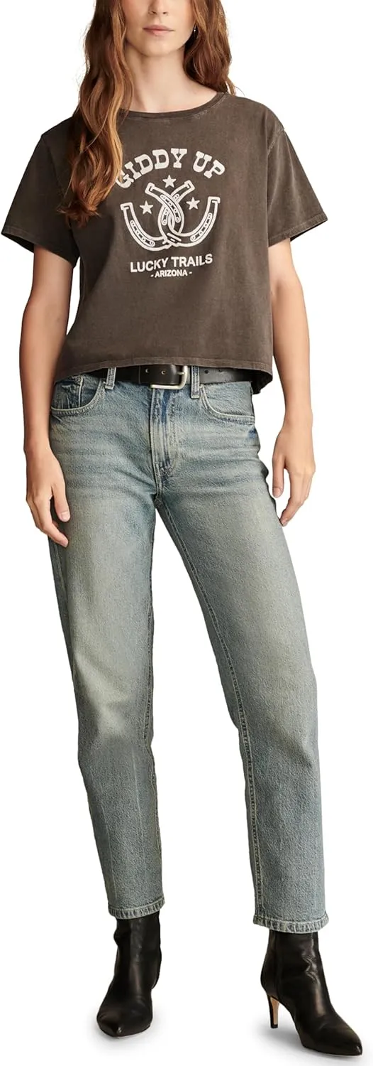 Lucky Brand Women's Mid Rise Boyfriend Jean