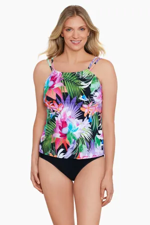 Lush Life Mastectomy High Neck Tankini Top