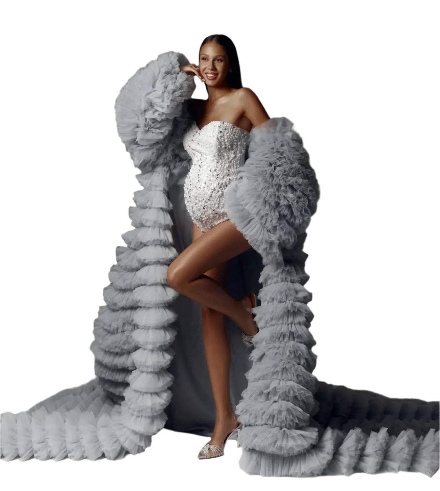 Luxury Ribbed Maternity Robe