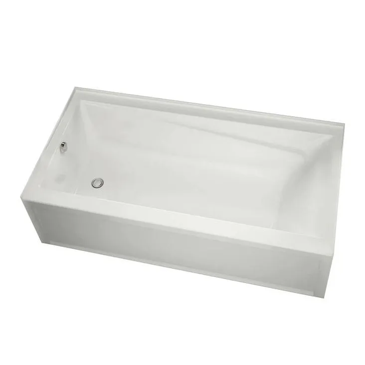 Maax Exhibit IFS AFR Acrylic Alcove Left-Hand Drain Bathtub in White 60 x 32 105512