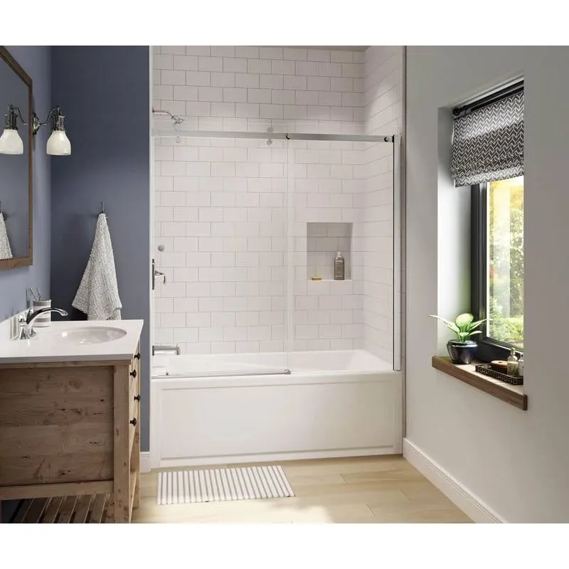 Maax Exhibit IFS AFR Acrylic Alcove Left-Hand Drain Bathtub in White 60 x 32 105512