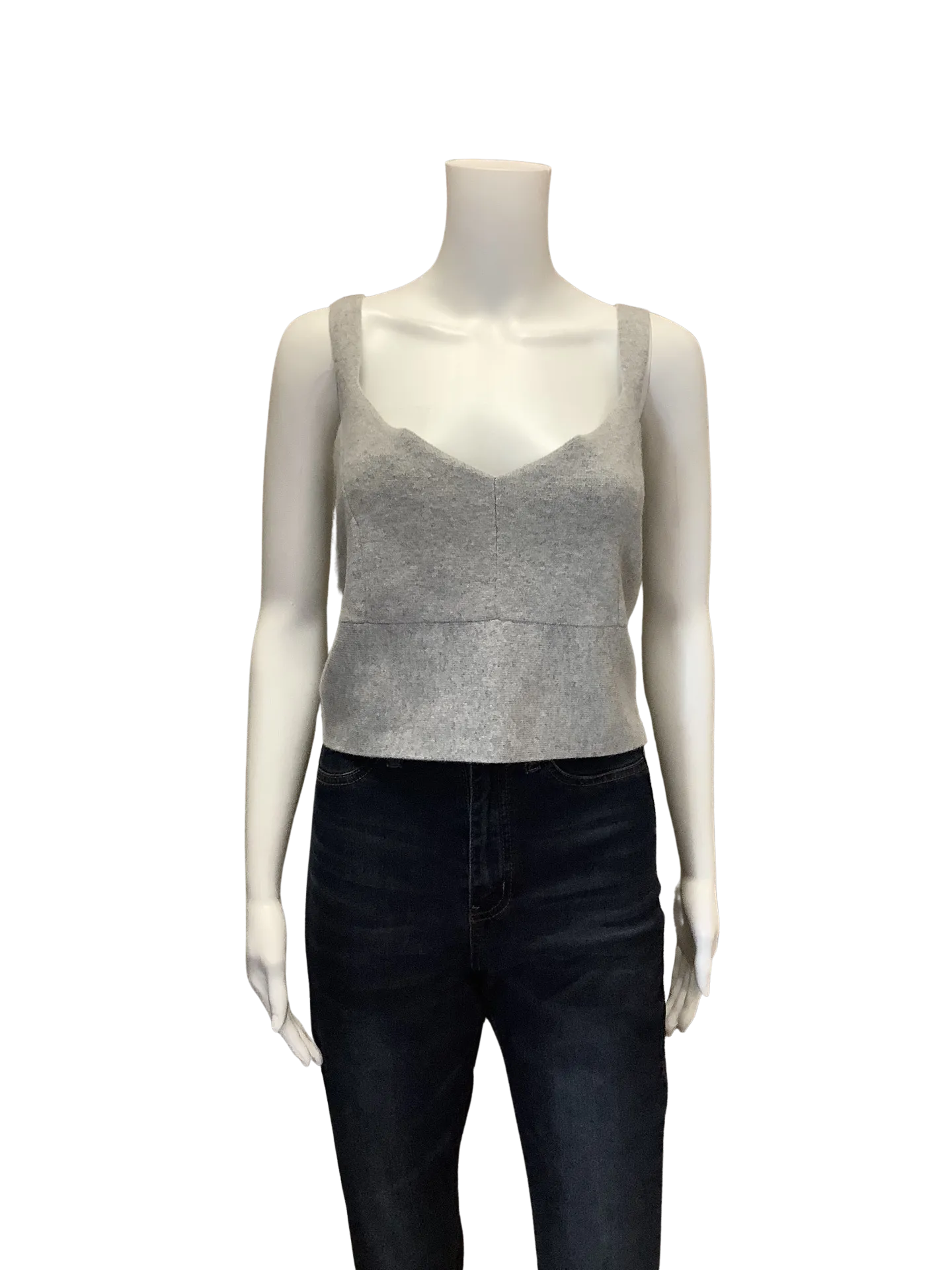 Maeve Anthropologie Women's Top Grey  Size: XL