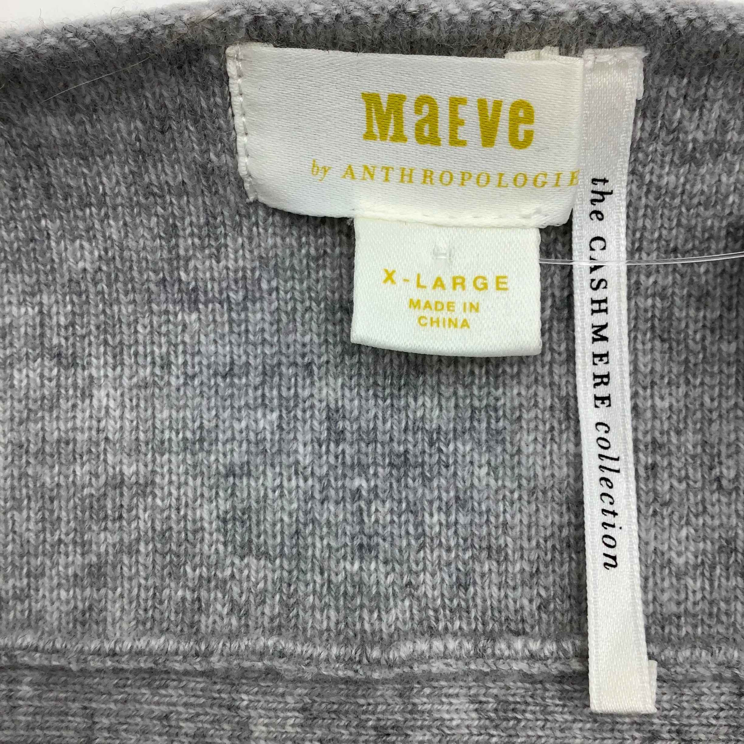Maeve Anthropologie Women's Top Grey  Size: XL