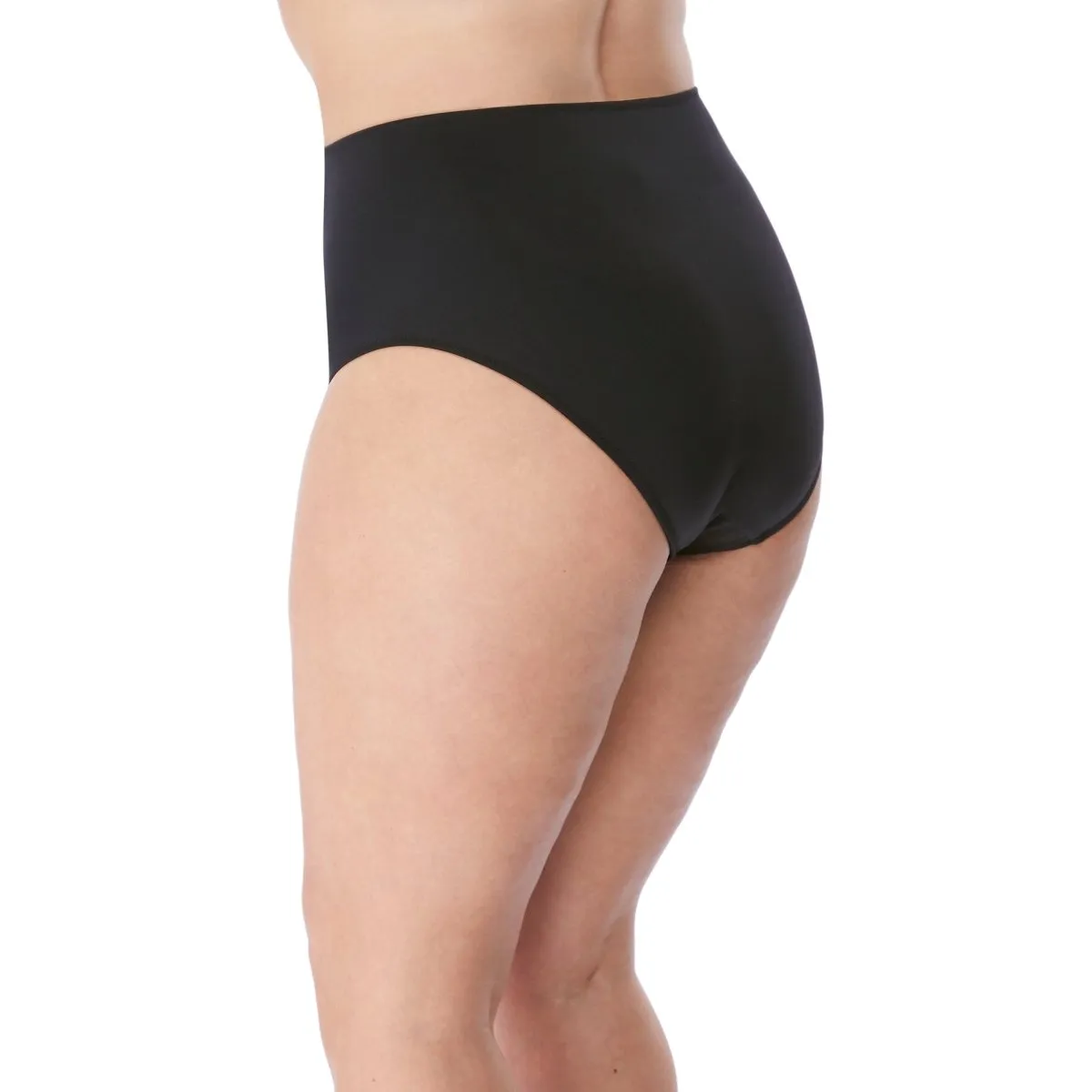 Magnetic High Leg Bikini Swim Brief Black- ES7195