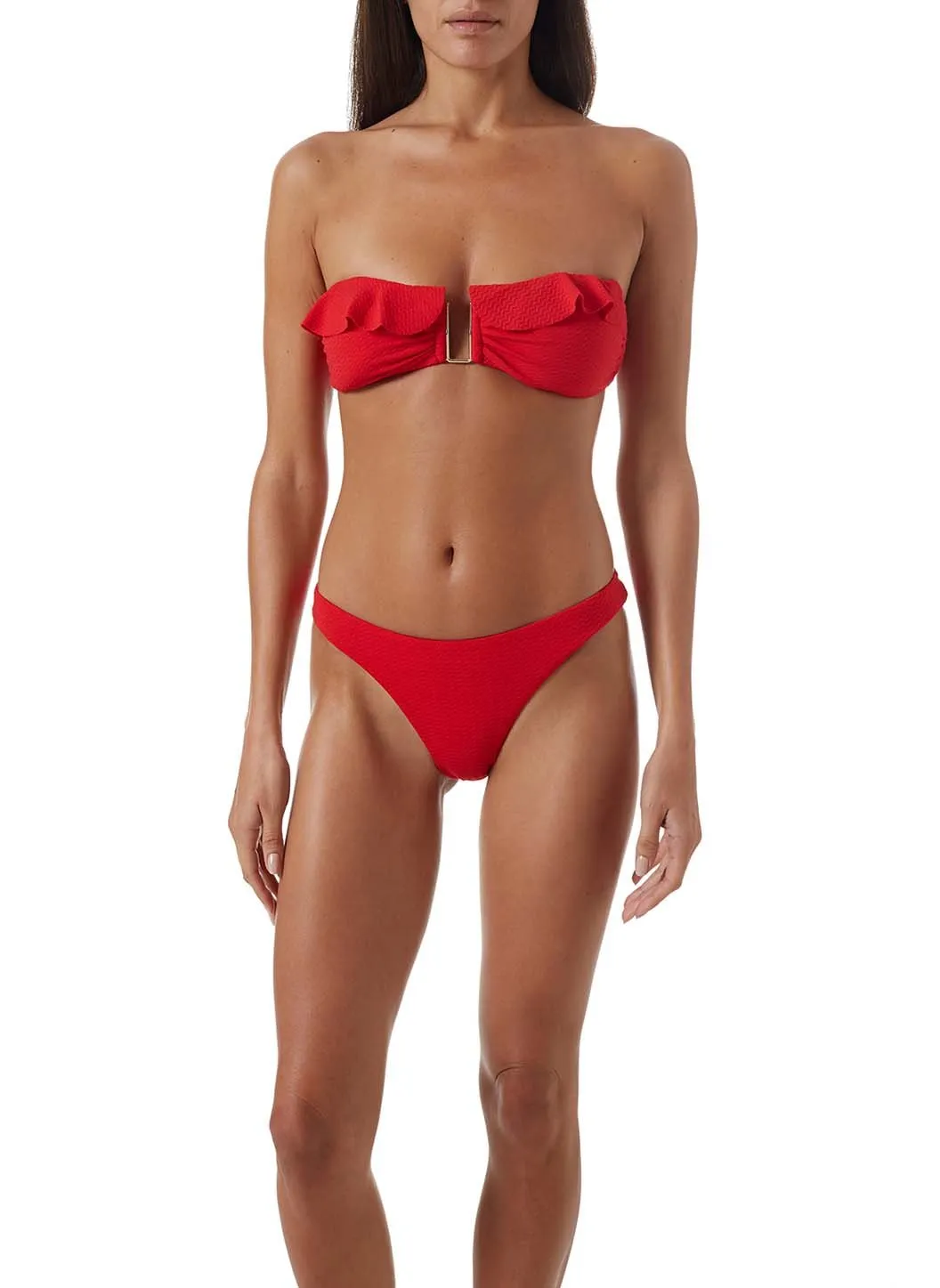 Maine Red Mazy Bikini Bottom