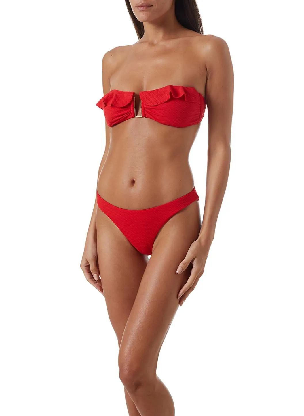 Maine Red Mazy Bikini Bottom