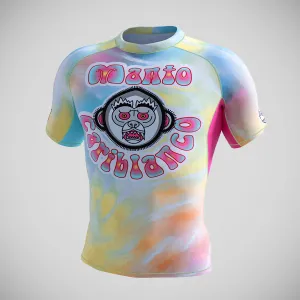 Manto Cariblanco Tie Dye Short Sleeve Rash Guard Multi Colour