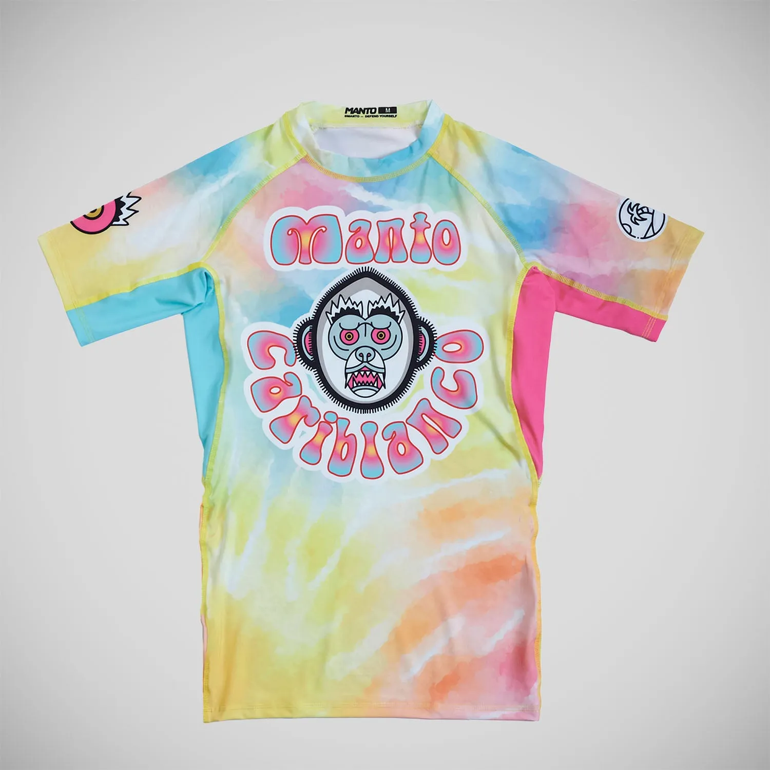 Manto Cariblanco Tie Dye Short Sleeve Rash Guard Multi Colour