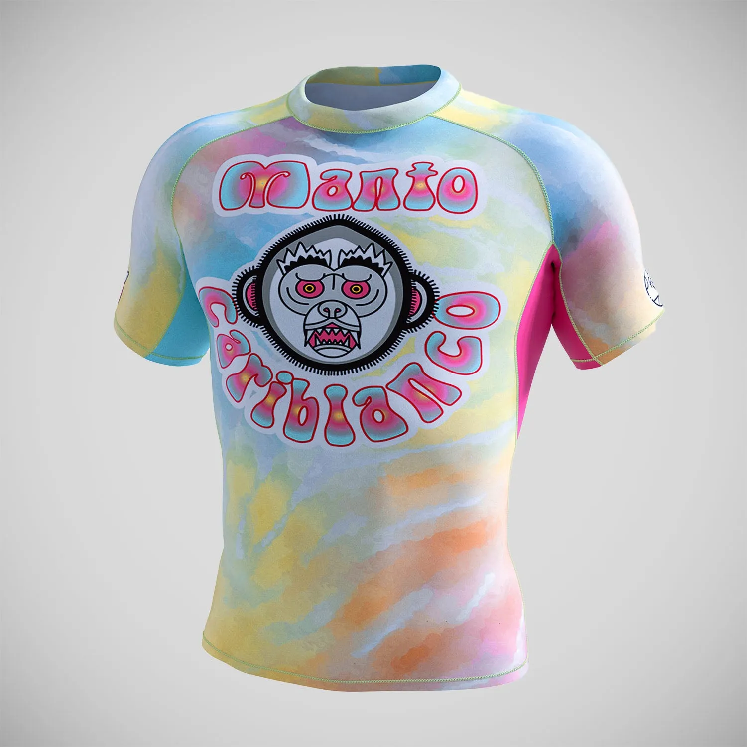 Manto Cariblanco Tie Dye Short Sleeve Rash Guard Multi Colour