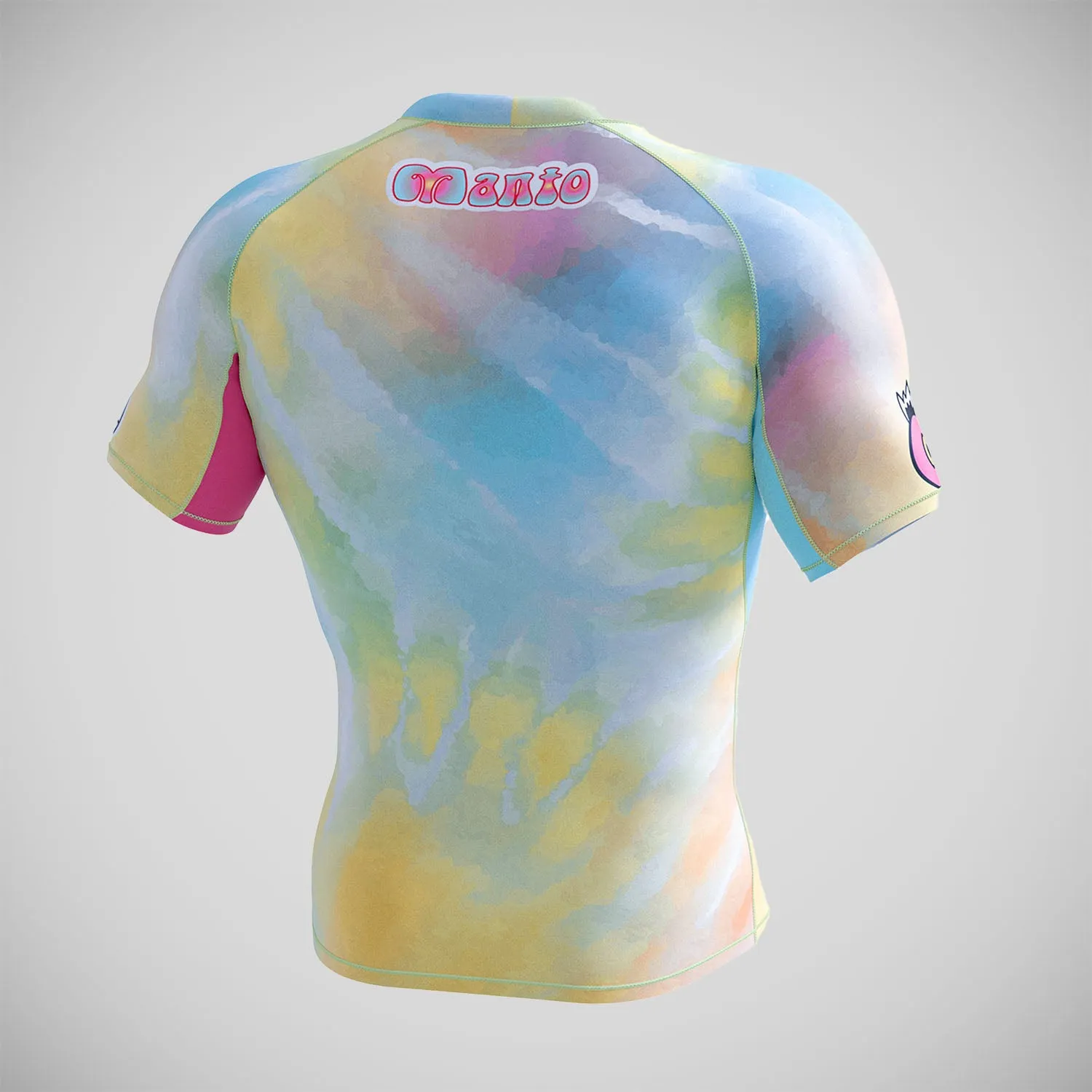 Manto Cariblanco Tie Dye Short Sleeve Rash Guard Multi Colour