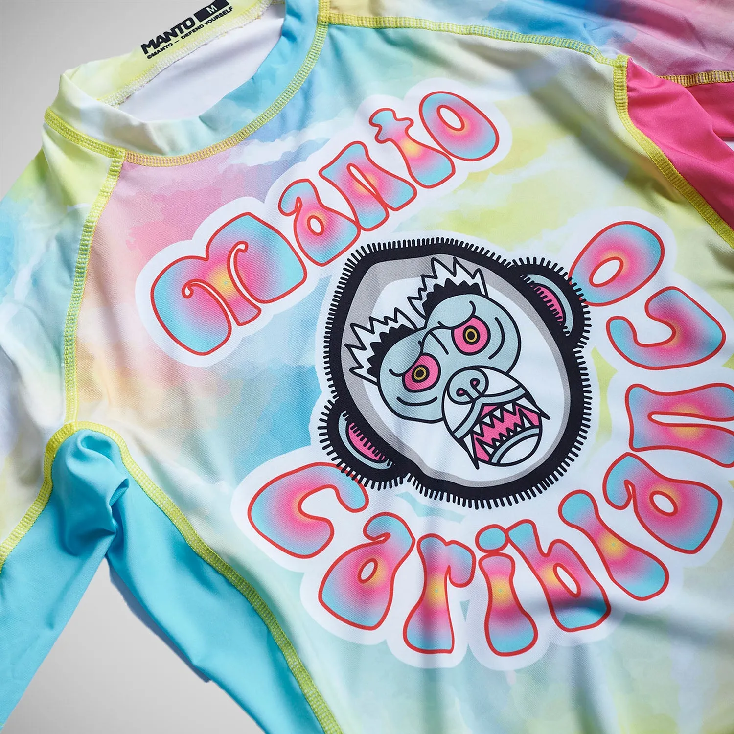 Manto Cariblanco Tie Dye Short Sleeve Rash Guard Multi Colour
