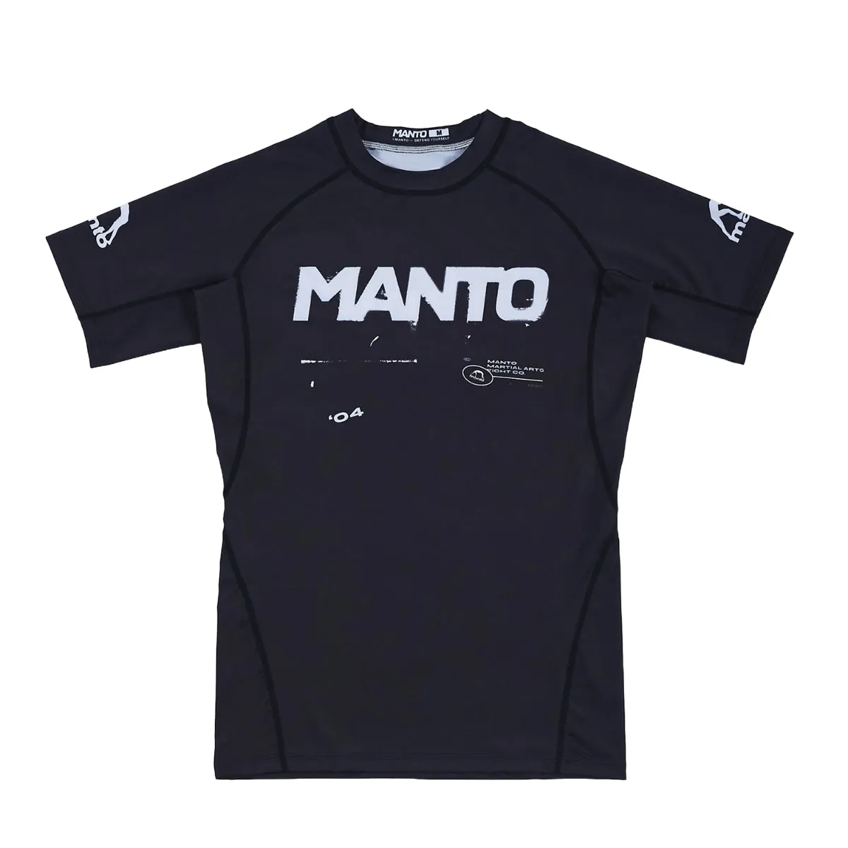Manto Template Short Sleeve Rash Guard Black