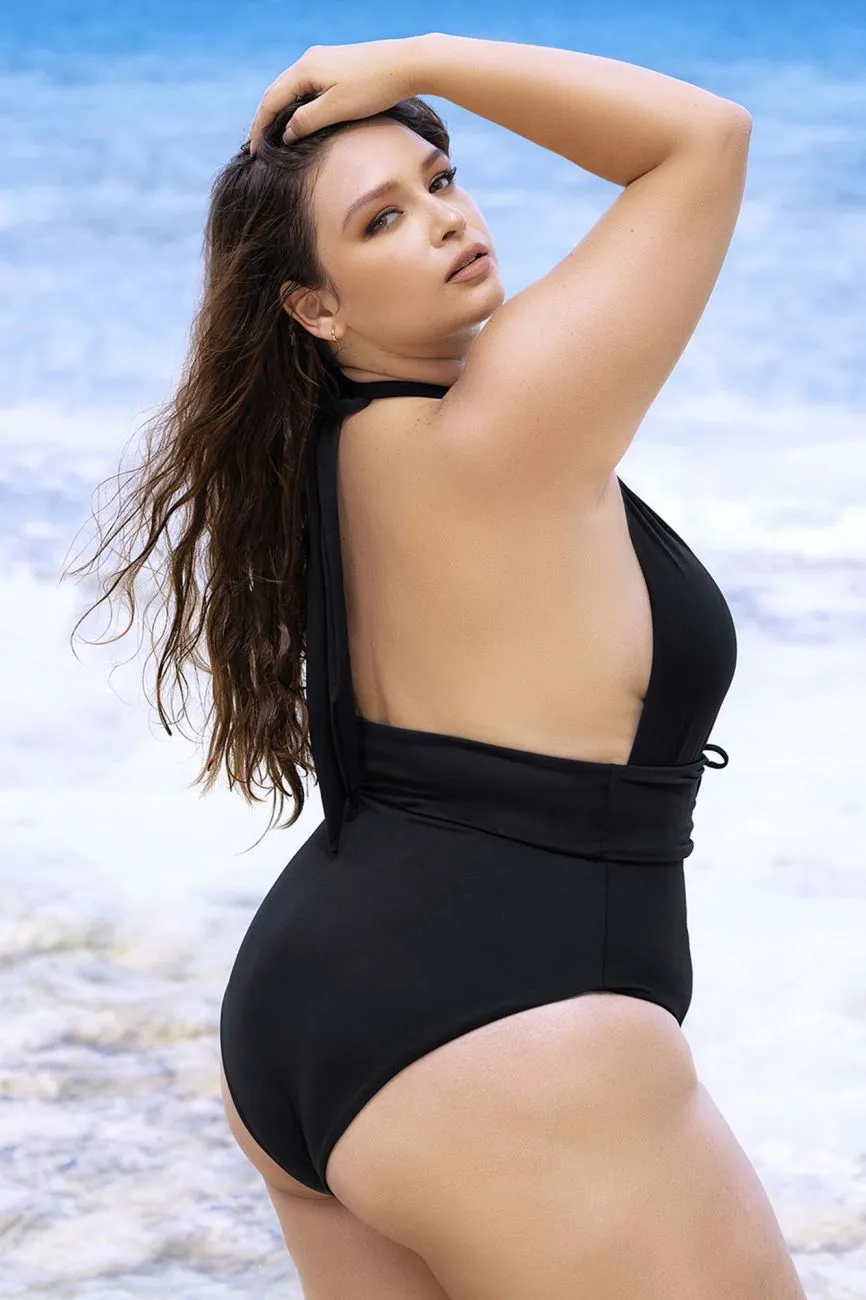 Mapale Curvy Size One Piece Swimsuit Color Black