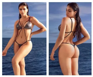 Mapale Monokini Color Gun Metal Gray