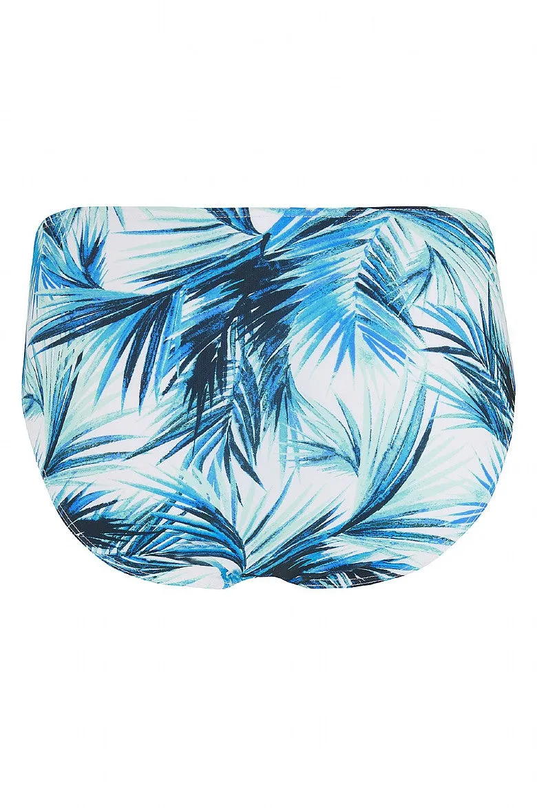 Mastectomy Swimsuit 'Florida Keys Ruched Bandeau Tankini Set' Blue Print