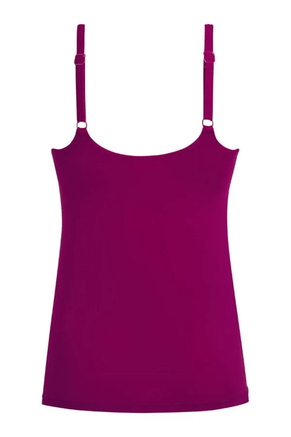 Mastectomy Swimsuit 'La Paz Tankini Set ' Dark Berry