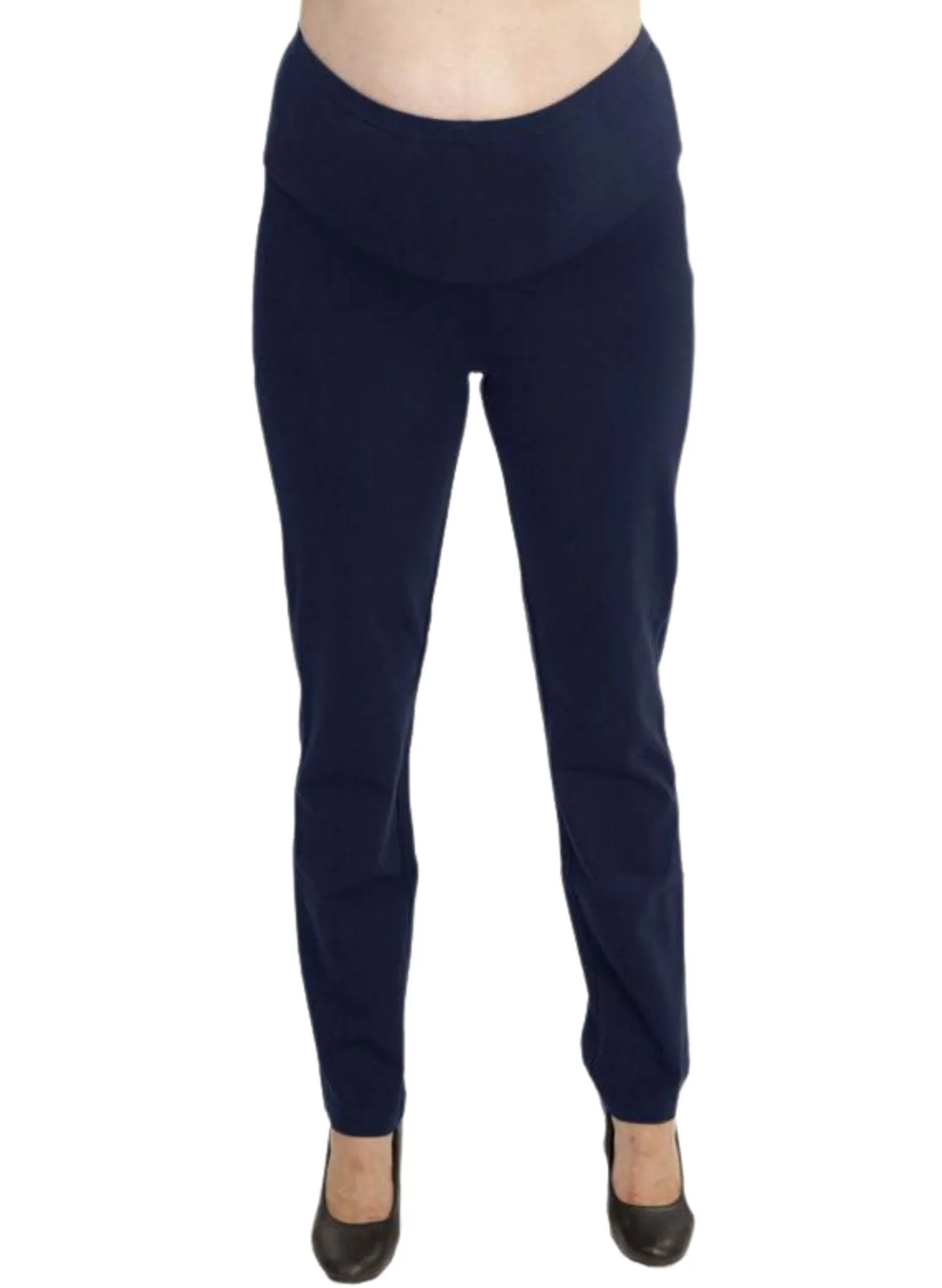 Maternity Fitted Work Pants - Navy