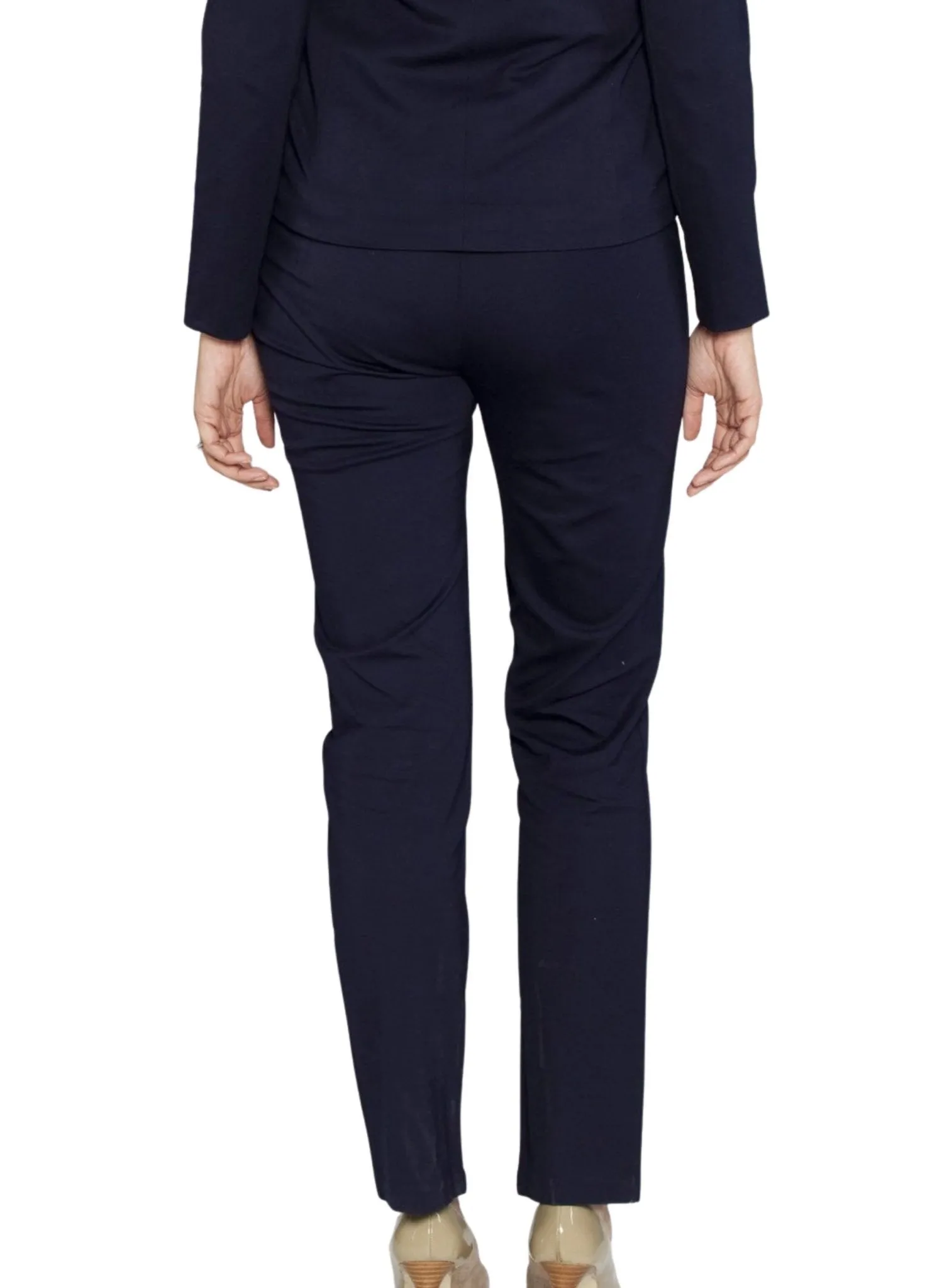 Maternity Fitted Work Pants - Navy