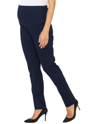 Maternity Fitted Work Pants - Navy