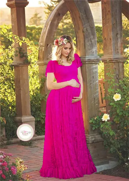 Maternity Lace Dresses for Pregnant Photo Shooting