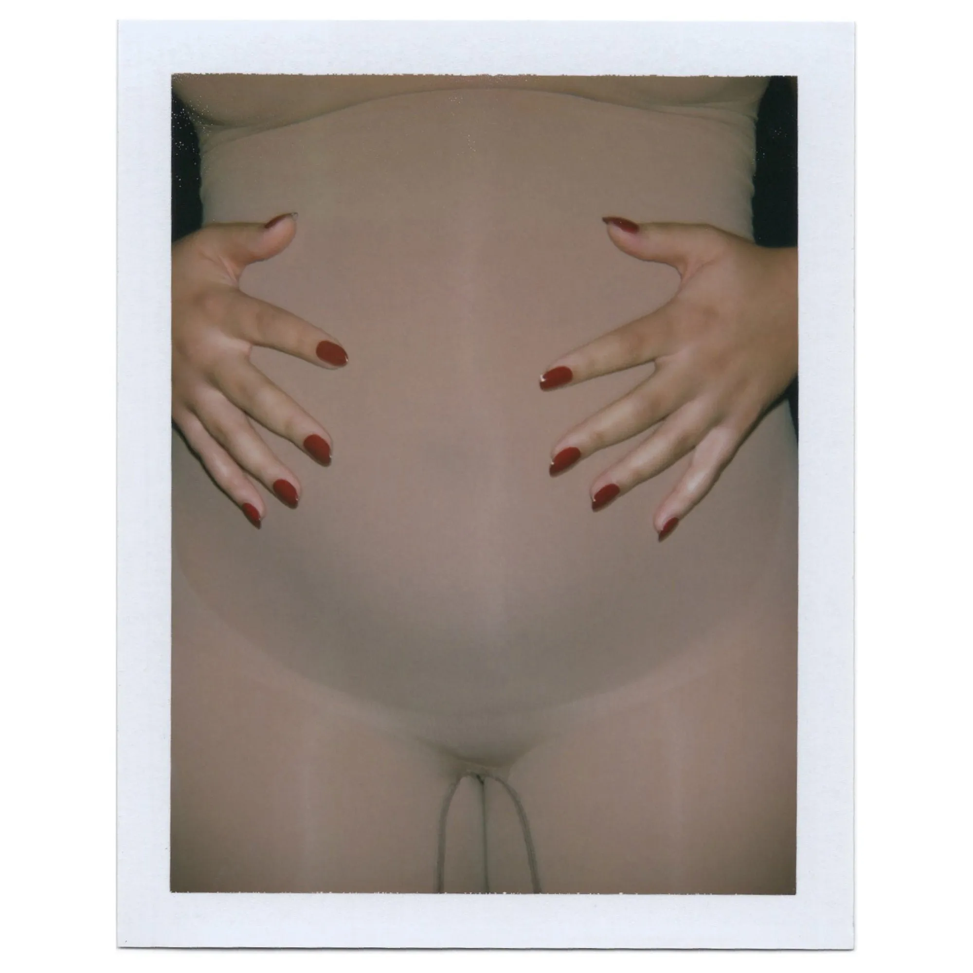 MATERNITY SCULPTING BODYSUIT MID THIGH | OCHRE