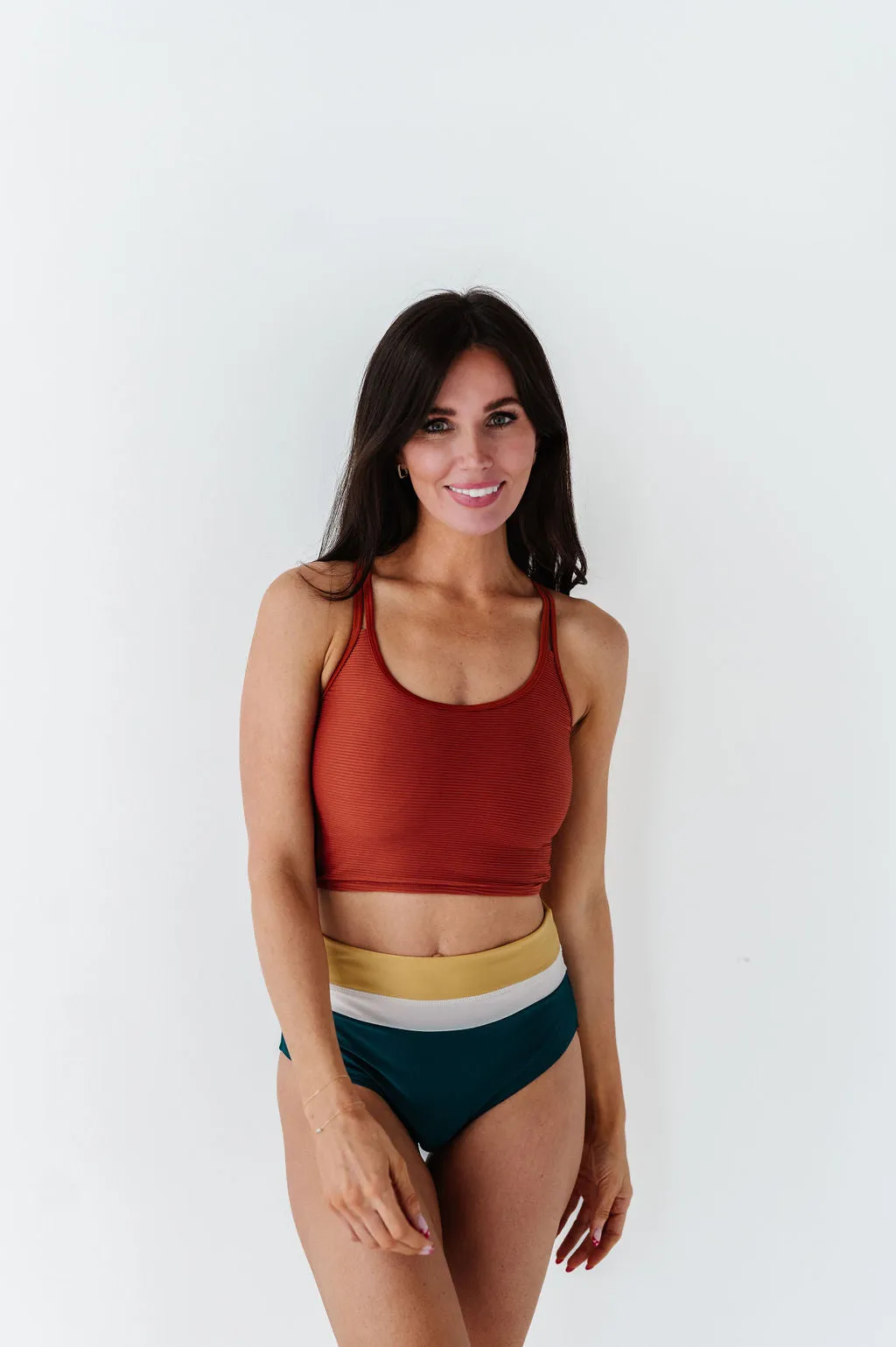 Maven Mid Rise Bottoms in Laguna