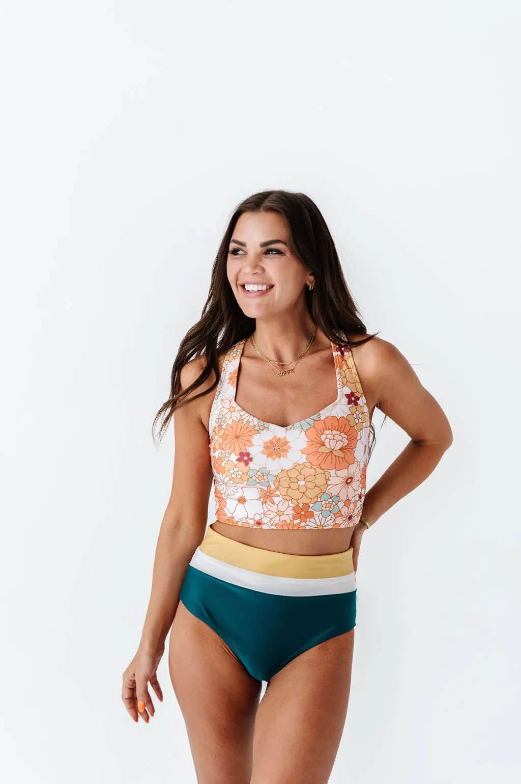 Maven Mid Rise Bottoms in Laguna