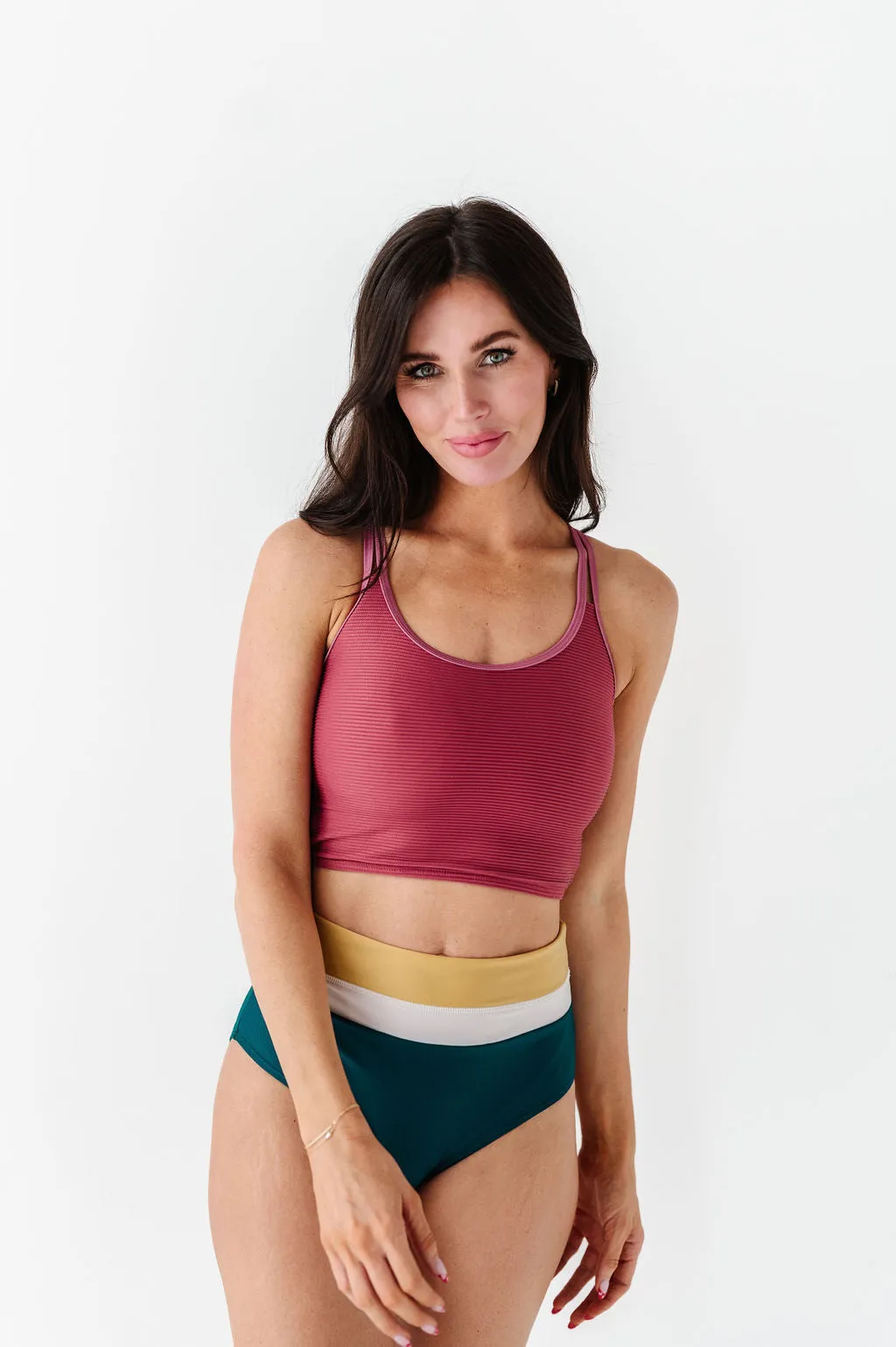 Maven Mid Rise Bottoms in Laguna