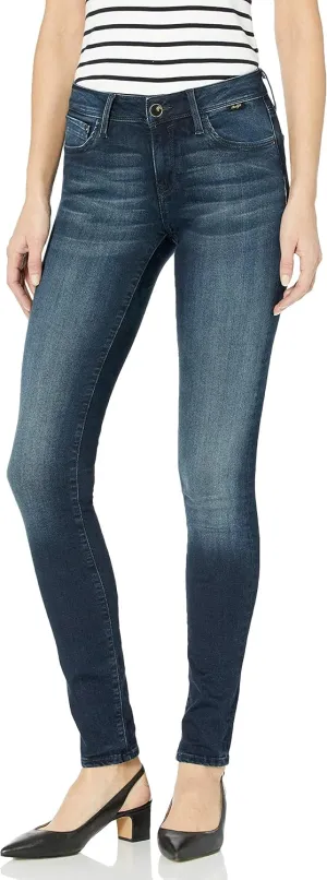 Mavi Women's Adriana Mid Rise Super Skinny