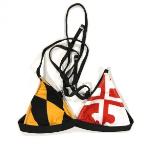 MD Flag Reversible Tri Bikini Top