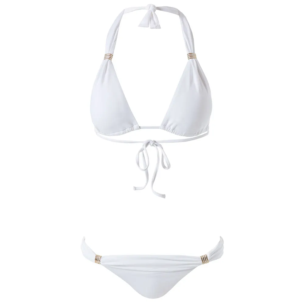 Melissa Odabash 'Grenada' White Halterneck Bikini Set